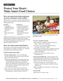 Protect Your Heart: Make Smart Food Choices