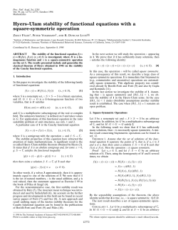 Hyers&ndash;Ulam stability of functional equations with a square