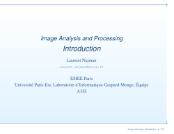 Introduction - Laurent Najman