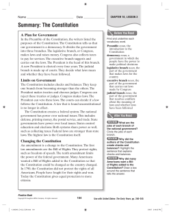 Lesson 3 The Constitution