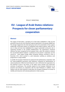 League of Arab States - European Parliament