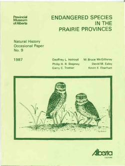 here - Prairie Conservation and Endangered Species Conference