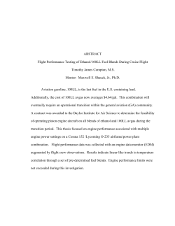 THERMODYNAMIC BURN SIGNATURE OF 100LL