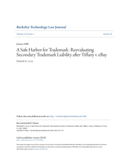 A Safe Harbor for Trademark - Berkeley Law Scholarship Repository
