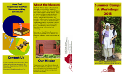 summer camp brochure 2015