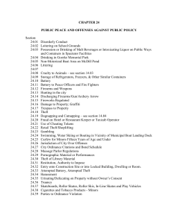 Public Peace and Offenses Against Public Policy