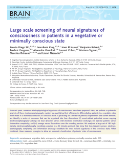 Large scale screening of neural signatures of