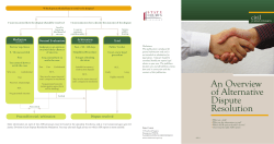 An Overview of Alternative Dispute Resolution