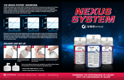 THE NEXUS SYSTEM&trade; ADVANTAGE DELIVERY CAP SET UP 1 2