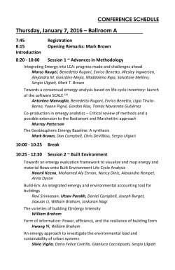 conference schedule - Center for Environmental Policy