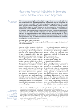(In)Stability in Emerging Europe: A New Index-Based