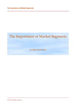 The Importance Of Market Segments