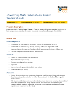 Discovering Math: Probability and Chance