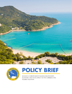 policy brief - Caribbean Development Bank