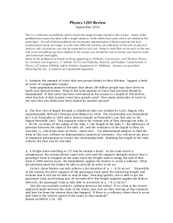 Physics 1201 Review