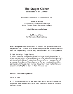 The Stager Cipher &ndash; Secret Codes in the Civil War