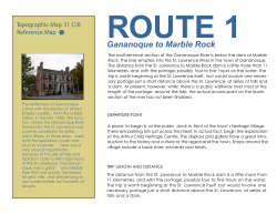 Gananoque to Marble Rock - Frontenac Arch Biosphere