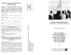 3i Synergy Training Program&trade; - Lafayette Oral Surgery and Dental