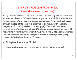 ENERGY PROBLEM FROM HELL (hear the screams, hee hee)