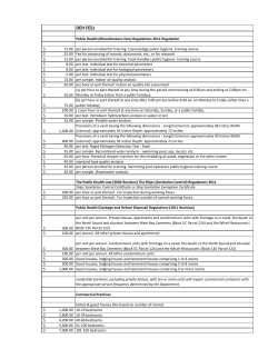 Fees as of May 27, 2013