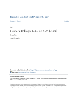 Grutter v. Bollinger 123 S. Ct. 2325 (2003)