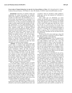 Preservation of Tropical Subsurface Ice into the Very Recent History