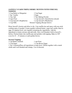 JASWELL`S FARM TRIPLE BERRY MUFFINS WITH STREUSEL