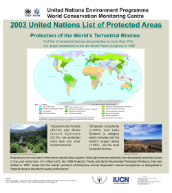 Protection of the World`s Terrestrial Biomes - UNEP-WCMC