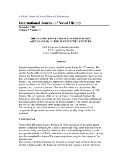 The Spanish Regulations for Shipbuilding (Ordenanzas)