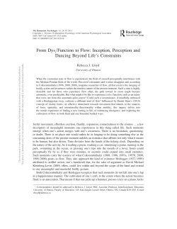 From Dys/Function to Flow - American Psychological Association