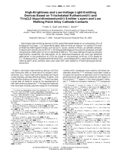 and Tris(2,2&prime;-bipyridine)osmium(II) - Allen J. Bard