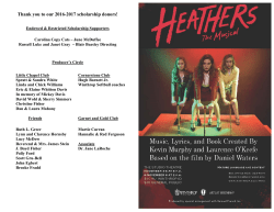Musical Theatre Workshop - Heathers the Musical
