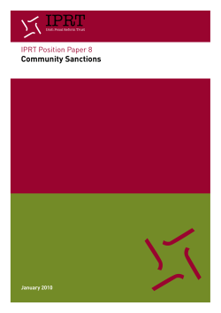 Community Sanctions - Irish Penal Reform Trust