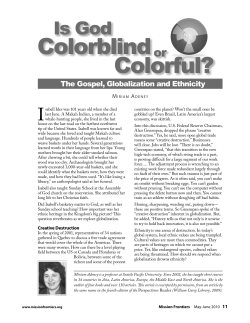 Is God Colorblind or Colorful?