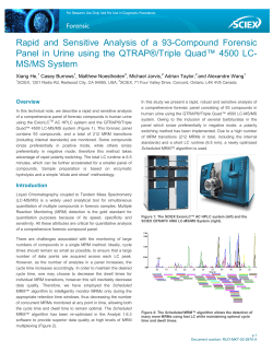 Rapid and Sensitive Analysis of a 93-Compound Forensic