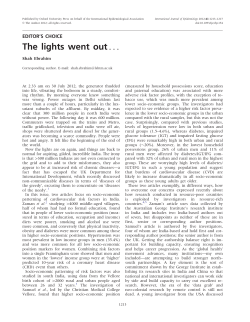 The lights went out... - Oxford Academic