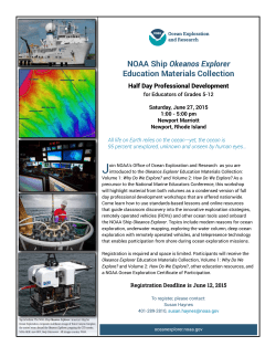 NOAA Ship Okeanos Explorer Education Materials Collection