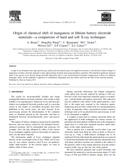 Origin of chemical shift of manganese in lithium battery electrode