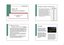 Math 140 Introductory Statistics