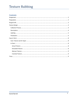 Texture Rubbing - Wonderful Darkness