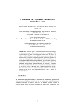 A Web-Based Data Pipeline for Compliance in International Trade