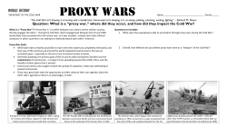 Proxy Wars