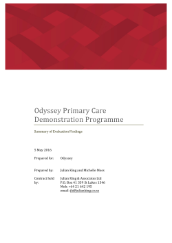 Odyssey Primary Care Demonstration Programme