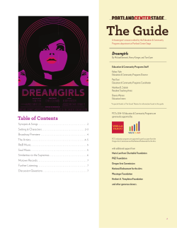 The Guide - Portland Center Stage
