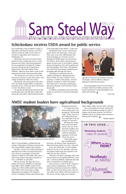 Issue 11 - College of Agricultural, Consumer and Environmental