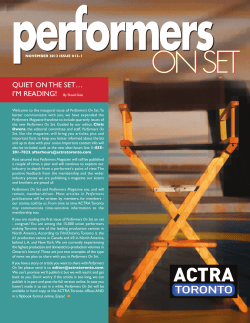 Quiet On the Set&hellip; i`m Reading! By david gale