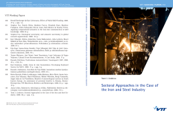Sectoral approaches in the case of the iron and steel industry