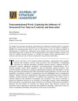 Noncommissioned Work: Exploring the Influence