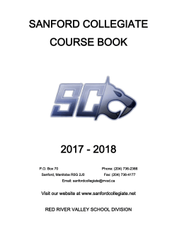 2017-18 coursebook - Sanford Collegiate