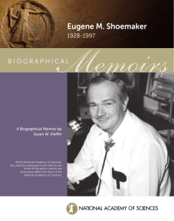 Eugene M. Shoemaker - National Academy of Sciences